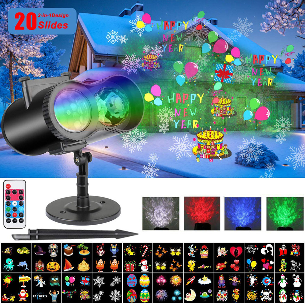 Outdoor Lighting Uk - Projecteur de Noël à LED mobile,