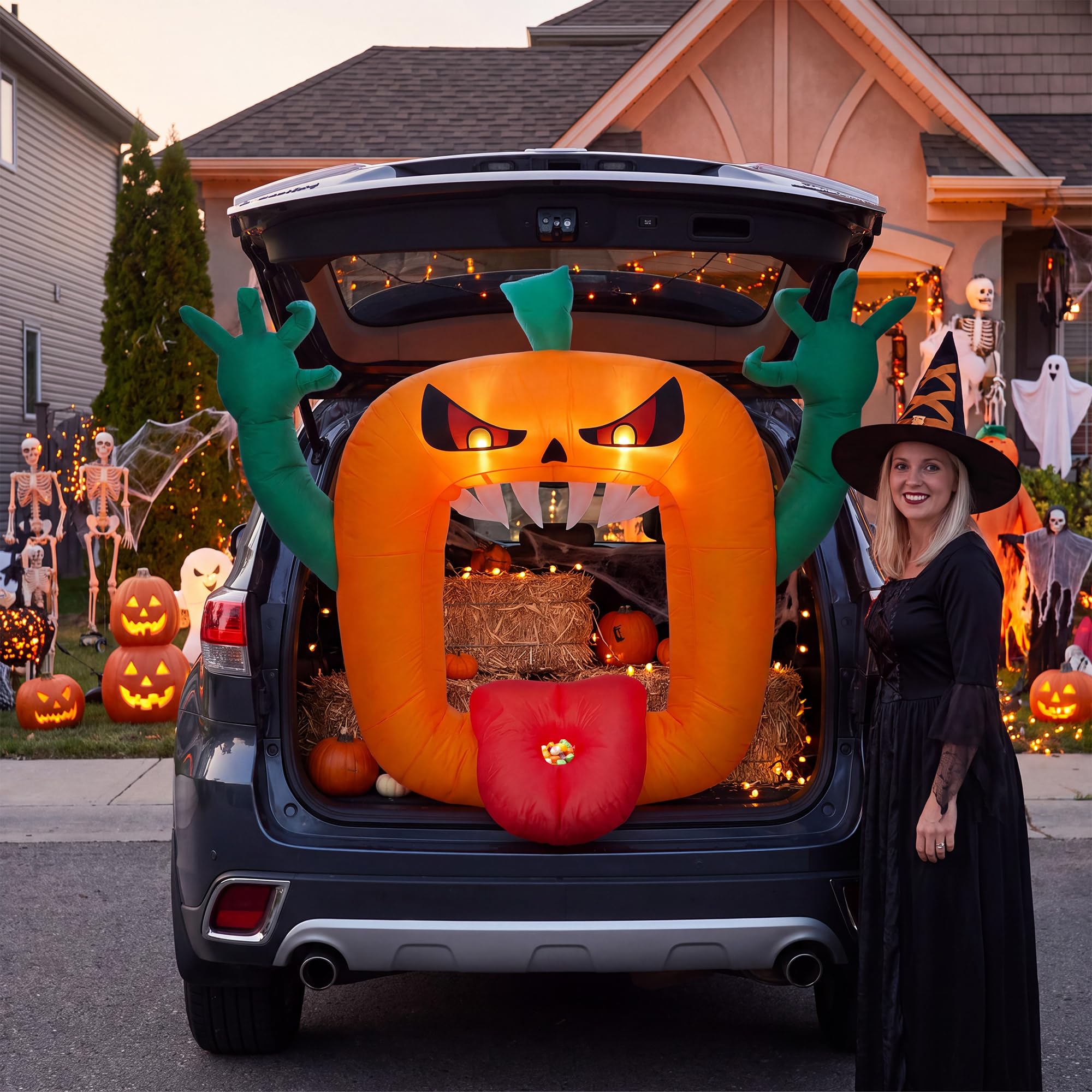 Outdoor Lighting Effects - Décoration gonflable d’Halloween de 1,80 m,