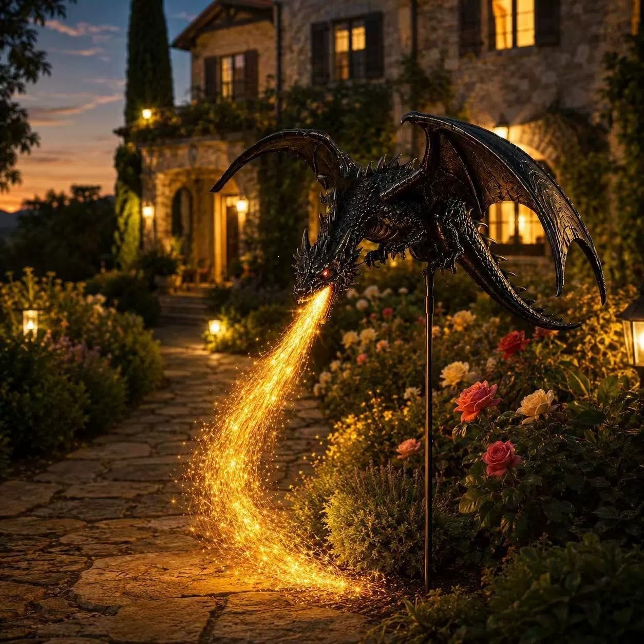 Outdoor Lighting Pathway - Lampe de jardin solaire en forme
