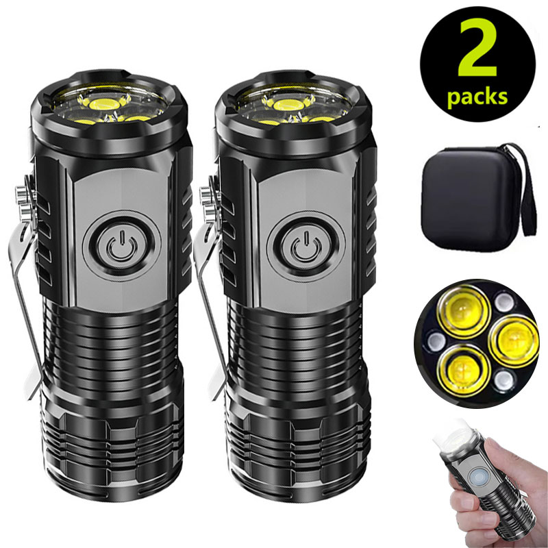 Outdoor Lighting Black - Mini lampe de poche 3LED avec