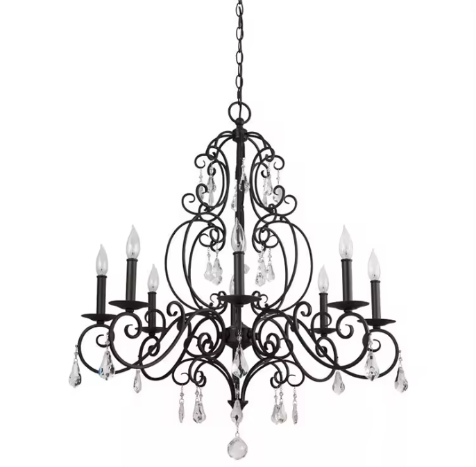 Outdoor Lighting Black - Lustre suspendu élégant Zeal Lighting, style
