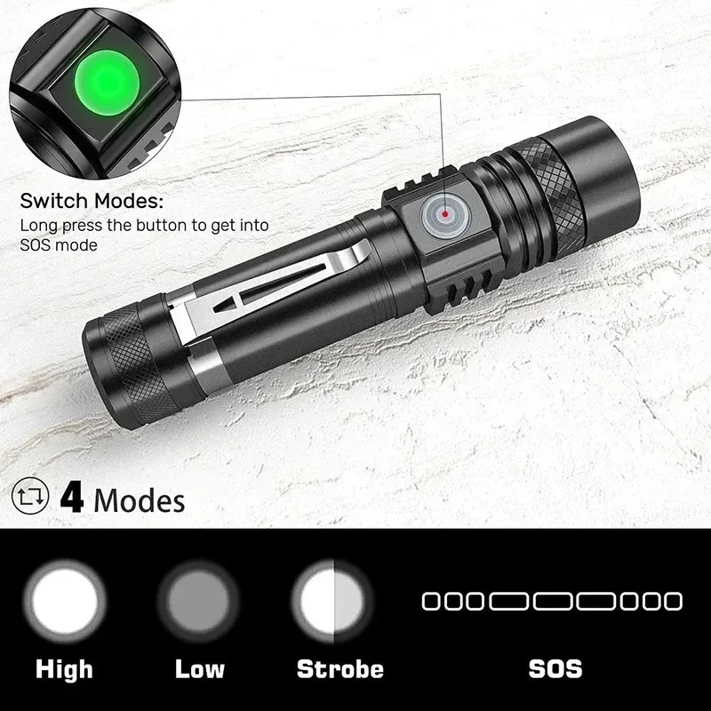 Lampe de poche portative T6 Re - Outdoor Lighting Black avis et prix