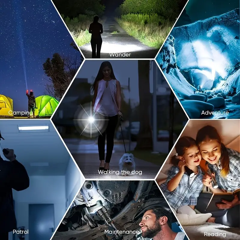 Lampe torche portable recharge - Outdoor Lighting Black avis et prix