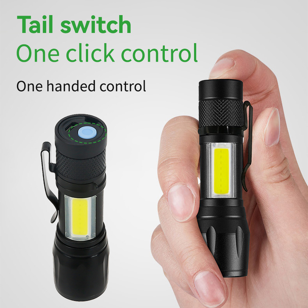 Mini lampe torche LED COB+XPE, - Outdoor Lighting Black avis et prix