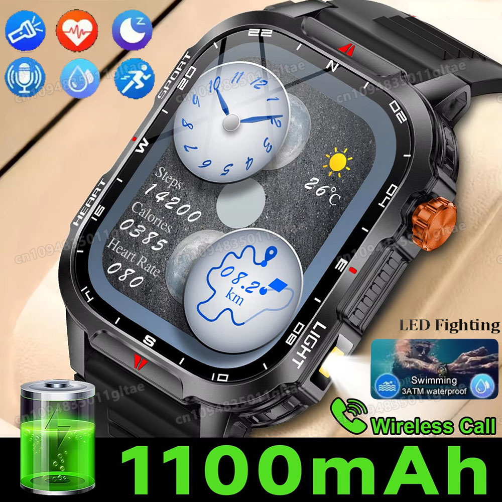 Montre intelligente militaire  - Outdoor Lighting Track avis et prix