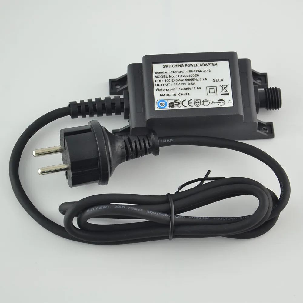 IP68 DC12V 1A chargeur d'alime - Outdoor Lighting Uk avis et prix